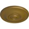 Ekena Millwork Jefferson Ceiling Medallion (Fits Canopies up to 2 7/8"), Hand-Painted Gold, 11 3/4"OD x 3/8"P CM12JEGLS - alternate 3